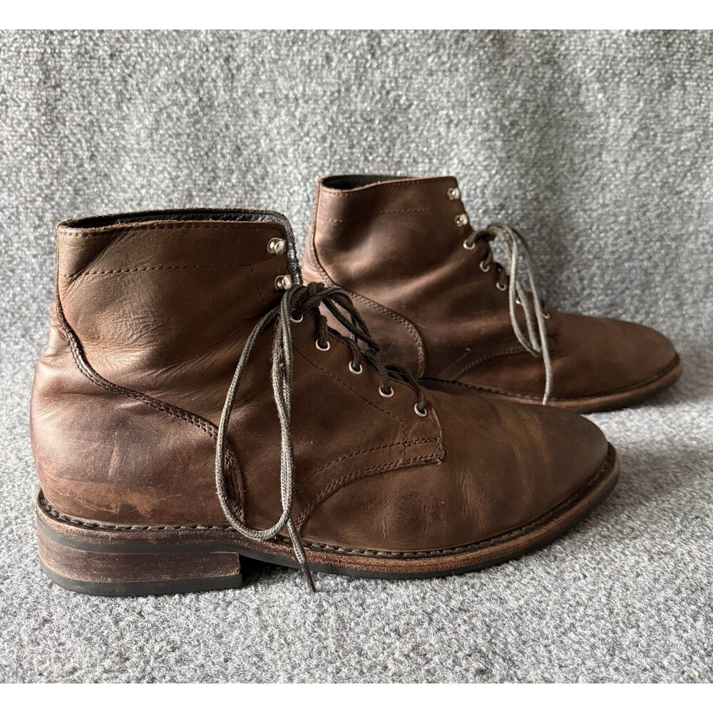 Thursday Boot Men’s President Boots US 13 Brown Leather Lace Up Round Toe